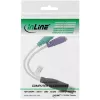Convertitore USB-PS/2 InLine connettore maschio USB Type A / 2x connettore femmina PS/2