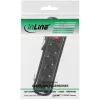 Ciabatta InLine, 4 prese Schuko CEE 7/3, con interruttore, nero, 1,5 m