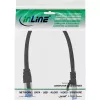 Cavo patch InLine S/FTP PiMF Cat.6A senza alogeni 500MHz nero 0,25m