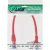 Cavo patch InLine S/FTP PiMF Cat.6A senza alogeni 500 MHz rosso 0,25 m