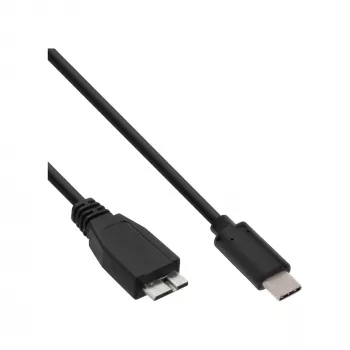 Cavo USB 3.2 Gen.1x2 InLine 35726 0,5 m connettore maschio USB-C connettore maschio Micro-B nero