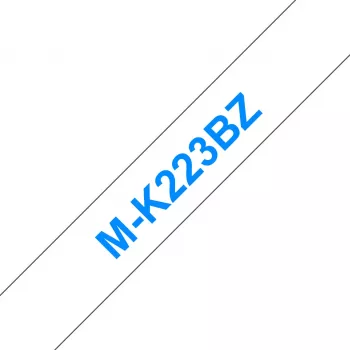 Nastro per etichettatrice M Brother MK223BZ blu su bianco 9 mm
