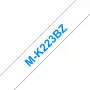 Nastro per etichettatrice M Brother MK223BZ blu su bianco 9 mm
