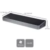 StarTech.com dock USB-C 4K, docking station per monitor triple UHD 4K, Mac e Windows, USB-C a HDMI e DisplayPort, Power Delivery 60W, hub 5x USB 5Gbit/s – TAA