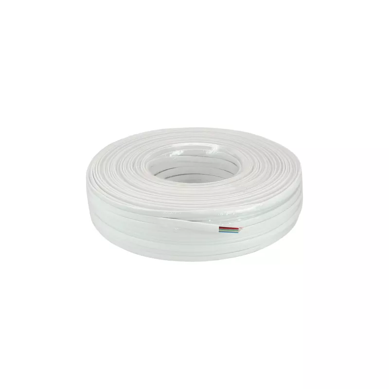 Cavo modulare InLine a 6 conduttori piatto bianco 100 m in anello