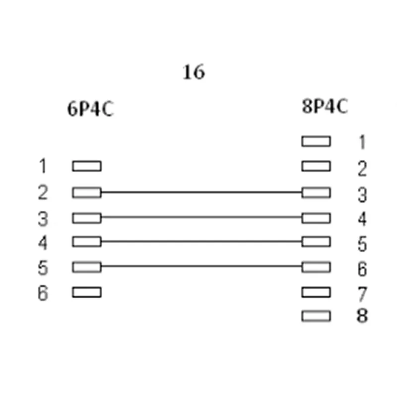 Cavo modulare InLine RJ45 8P4C / RJ11 6P4C connettore/connettore 6 m