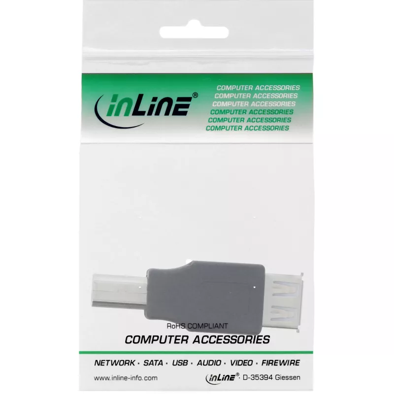 Adattatore USB 2.0 Type-A femmina / Type-B maschio InLine 33442