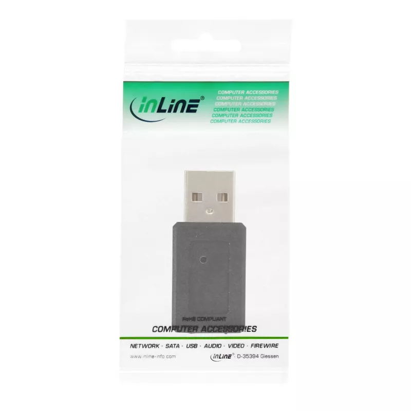 Adattatore USB 2.0 Type-A maschio / Mini 5 poli femmina InLine 33500A