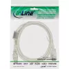 Prolunga USB 2.0 InLine Type-A maschio/femmina, trasparente, con ferrite, 1 m