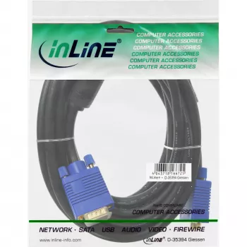 Cavo S-VGA Premium InLine 17720S 15HD maschio/maschio nero 20 m
