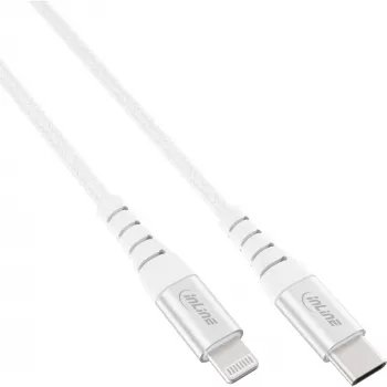 Cavo InLine USB-C Lightning, per iPad, iPhone, iPod, argento/alluminio, 2 m