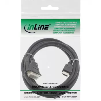 Cavo InLine HDMI-DVI HDMI maschio / DVI maschio 18+1 nero 3 m