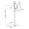 Supporto per tablet InLine in alluminio con chiusura universale per 7,9