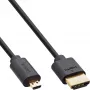 Cavo HDMI InLine slim Ultra High Speed AM/DM 8K4K placcato oro nero 2 m