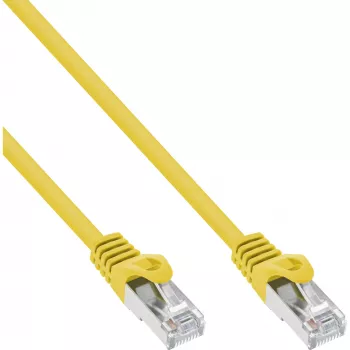 Cavo patch InLine F/UTP Cat.5e giallo 0,3 m