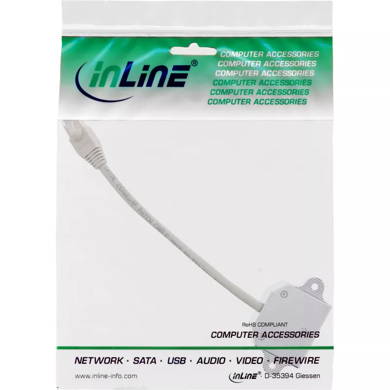 Splitter InLine Cat.5e due connessioni diverse tramite un cavo patch RJ45 8P8C