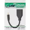 Cavo adattatore InLine Mini DP maschio su DisplayPort femmina, 4K2K, nero, 0,15 m