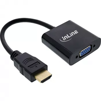 InLine cavo convertitore HDMI su VGA con audio convertitore video attivo nero