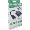 InLine cavo convertitore HDMI su VGA con audio convertitore video attivo nero