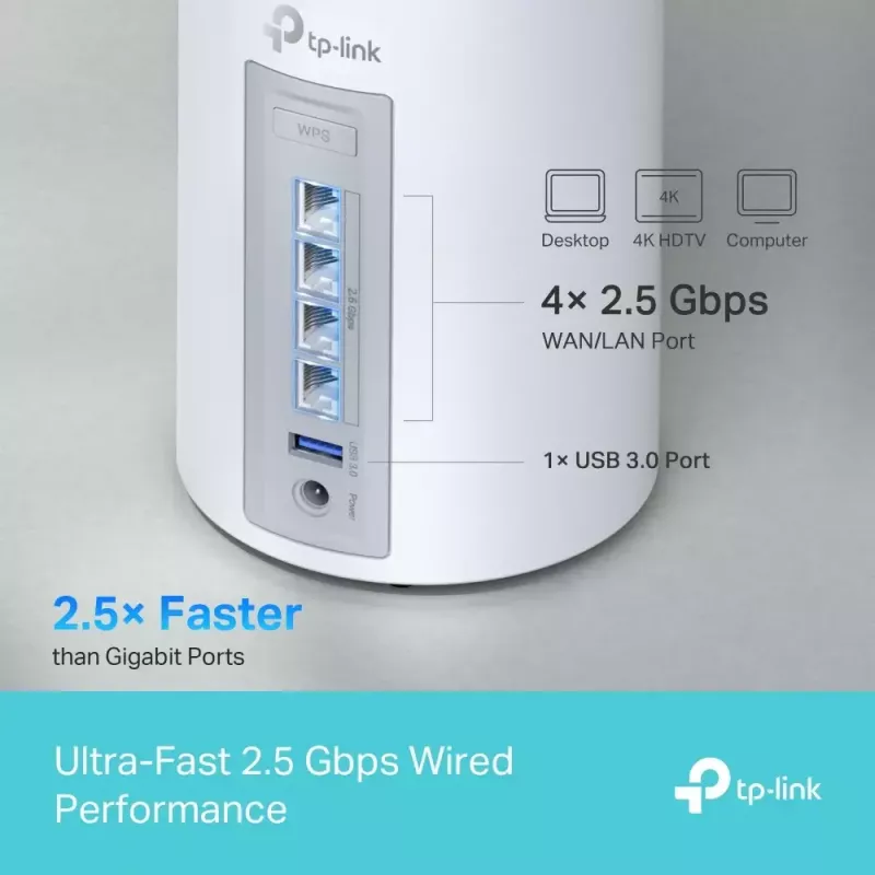 Sistema mesh TP-Link Deco BE65 Tri-Band 2,4 GHz 5 GHz 6 GHz Wi-Fi 7