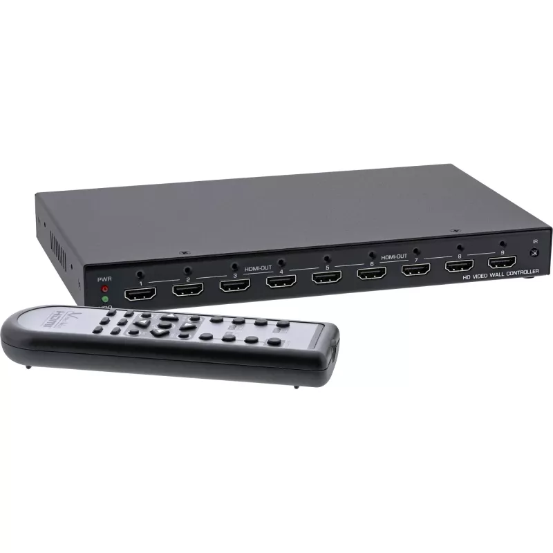 InLine controller videowall HDMI 1 su 9, Full-HD