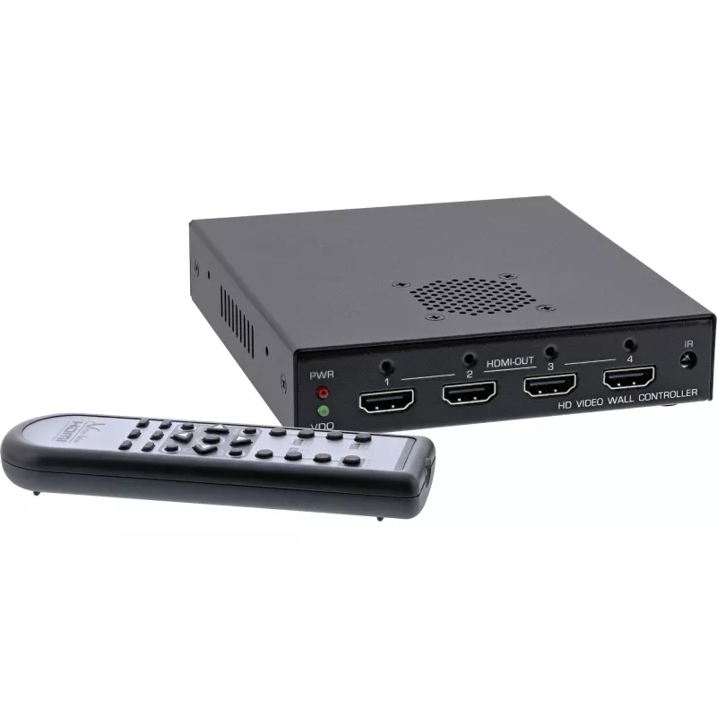 InLine controller videowall HDMI 1 su 4, Full-HD