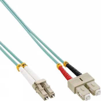 InLine cavo duplex in fibra ottica LC/SC 50/125µm OM3 20m