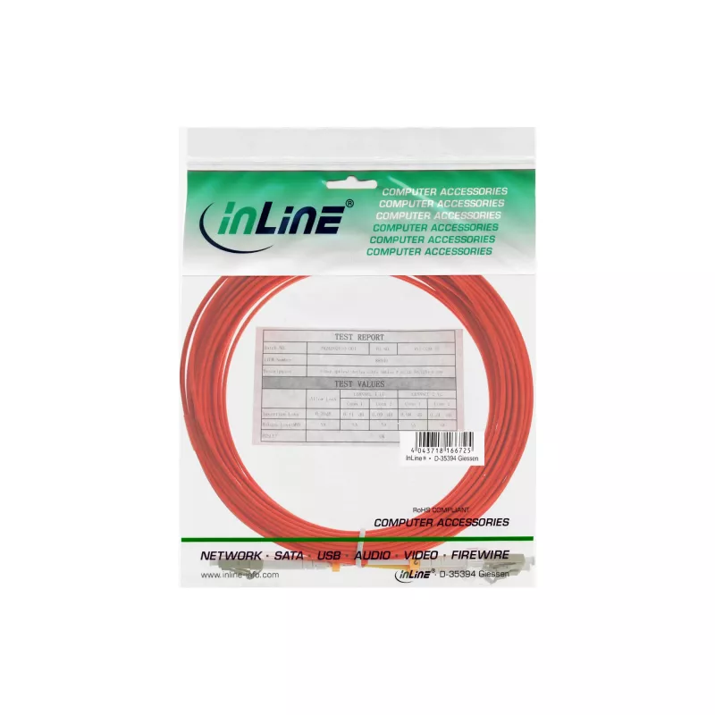 InLine cavo duplex in fibra ottica LC/LC 62.5/125µm OM1 0.5m