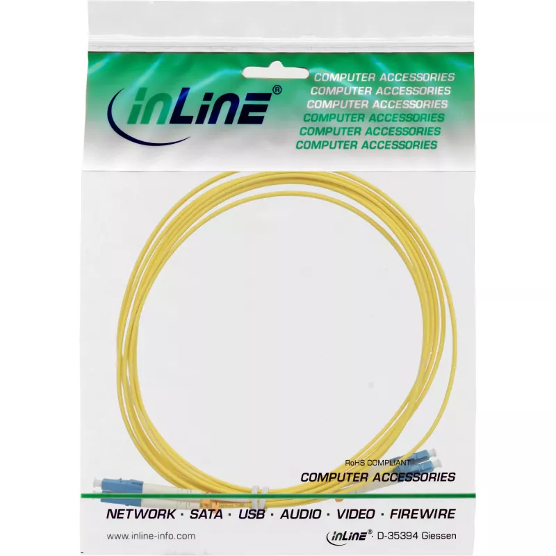 InLine cavo duplex in fibra ottica LC/LC 9/125µm OS2 5m