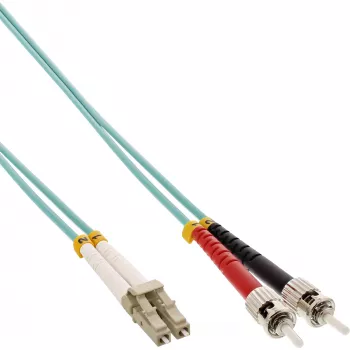 InLine cavo duplex in fibra ottica LC/ST 50/125µm OM3 0.5m