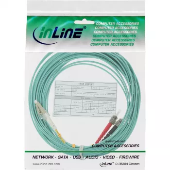 InLine cavo duplex in fibra ottica LC/ST 50/125 µm OM3 25 m