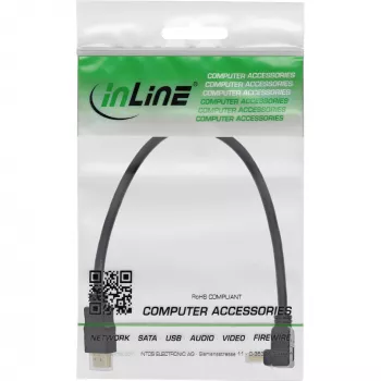 Cavo HDMI High Speed InLine con Ethernet, angolare, 0,3 m