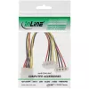 Cavo di alimentazione Y interno InLine 1x Molex 4 poli / 2x Molex 4 poli angolare 0,15 m