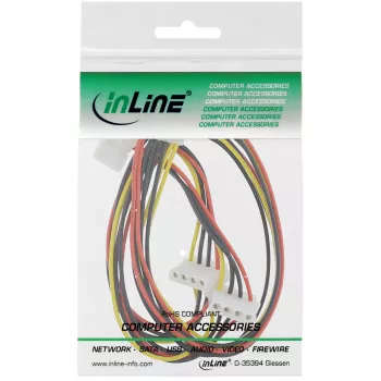 Cavo di alimentazione interno InLine 29654A 1x Molex 4 pin / 4x Molex 4 pin 1m