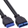Prolunga USB 3.0 InLine header interno connettore maschio/femmina 33448I 0,35 m