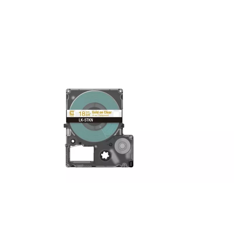 Nastro per etichette Epson LK-5TKN oro trasparente 1,8 cm a getto d'inchiostro termico