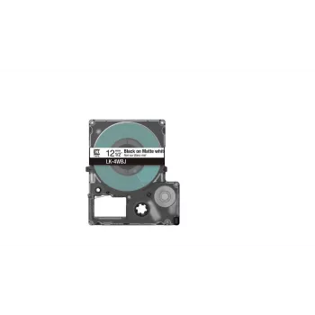 Nastro per etichette Epson LK-4WBJ nero bianco trasferimento termico 1,2 cm