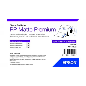 Epson 7113420 etichetta per stampante bianca etichetta per stampante autoadesiva