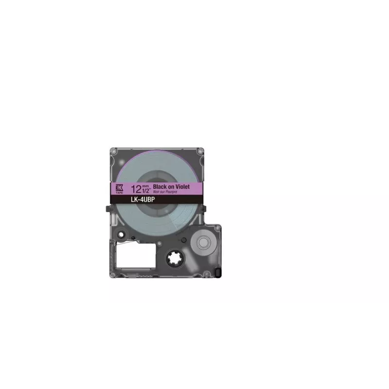 Nastro per etichette Epson LK-4UBP nero viola stampa termica 1,2 cm