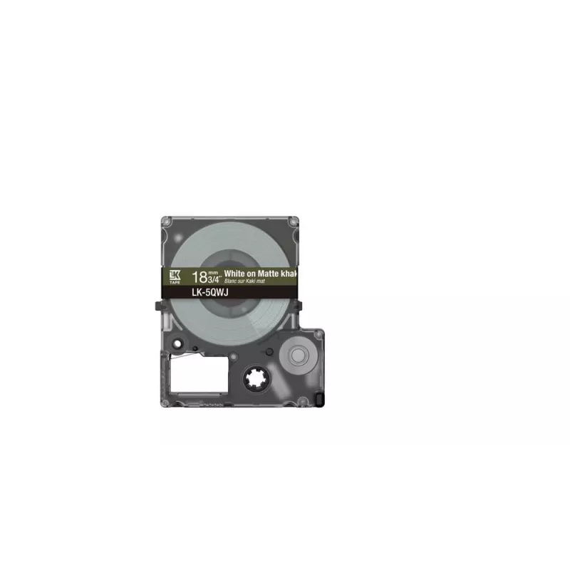Etichettatrice Epson LK-5QWJ khaki bianco trasferimento termico 1,8 cm