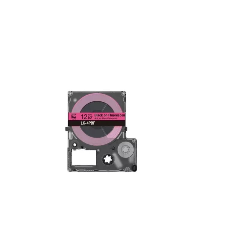 Nastro per etichette Epson LK-4PBF nero rosa trasferimento termico 1,2 cm