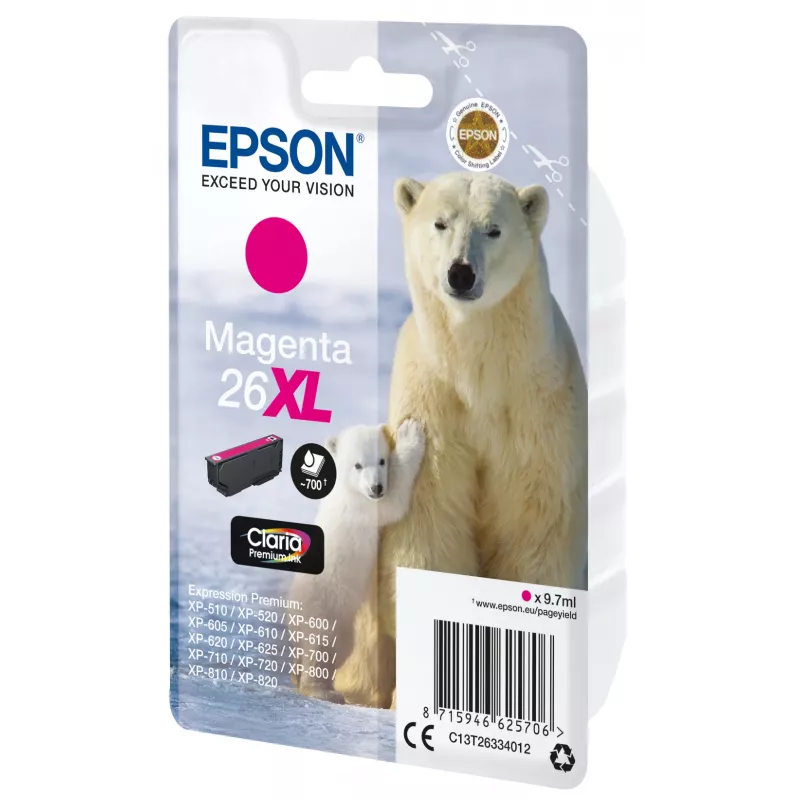 Epson Eisbär confezione singola magenta 26XL inchiostro Claria Premium