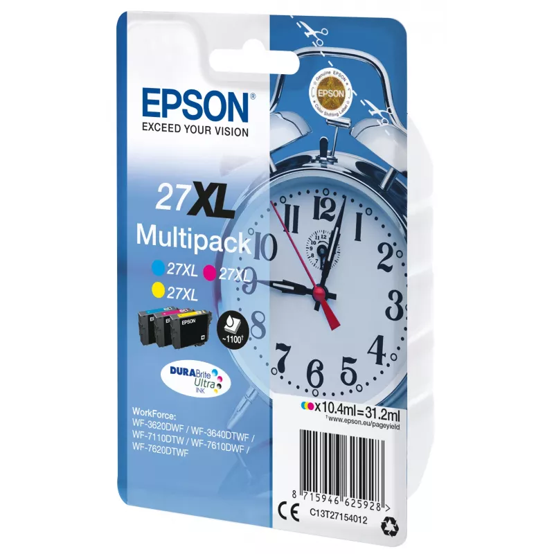 Epson Wecker multipack 3 colori 27XL inchiostro DURABrite Ultra