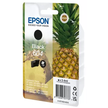 Epson 604 cartuccia d'inchiostro originale nero 3,4 ml confezione singola
