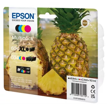Epson 604XL cartuccia d'inchiostro 4 pz. originale resa alta (XL) nero, ciano, magenta, giallo