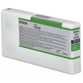 Epson T653B cartuccia d'inchiostro verde (200ml), verde, inchiostro pigmentato, 200 ml, 1 pz.
