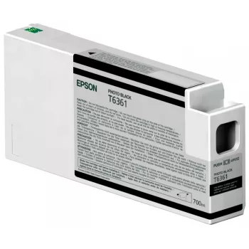Epson Singlepack inchiostro fotografico nero T636100 UltraChrome HDR 700 ml, nero fotografico, inchiostro a colorante, 700 ml, 1 pz.