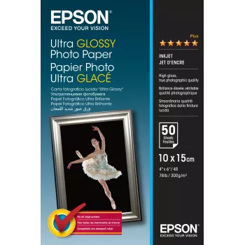 Carta fotografica Ultra Glossy Epson - 10x15cm - 50 fogli