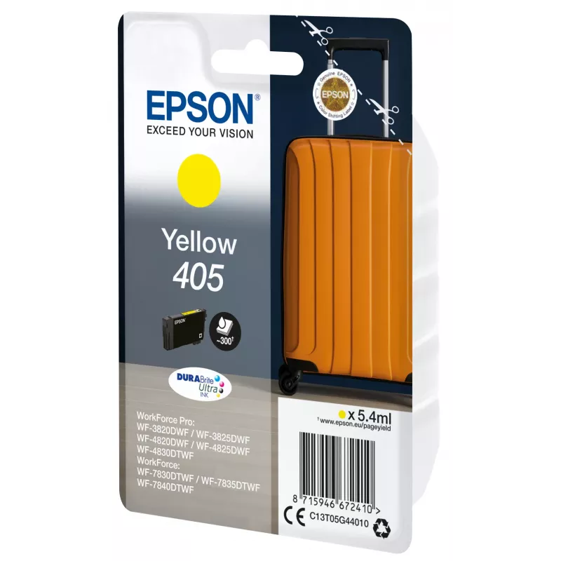Cartuccia d'inchiostro Epson 405 1 pz. originale resa standard giallo