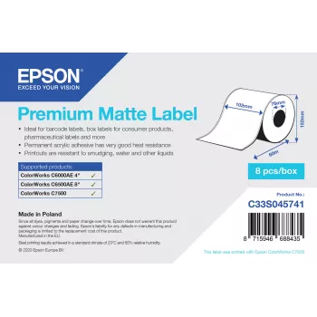Etichetta per stampante Epson C33S045741 etichetta adesiva per stampante